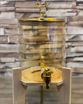 Beverage Dispenser with Spigot Cold Kettle with Faucet for Home Kitchen Milk Brown