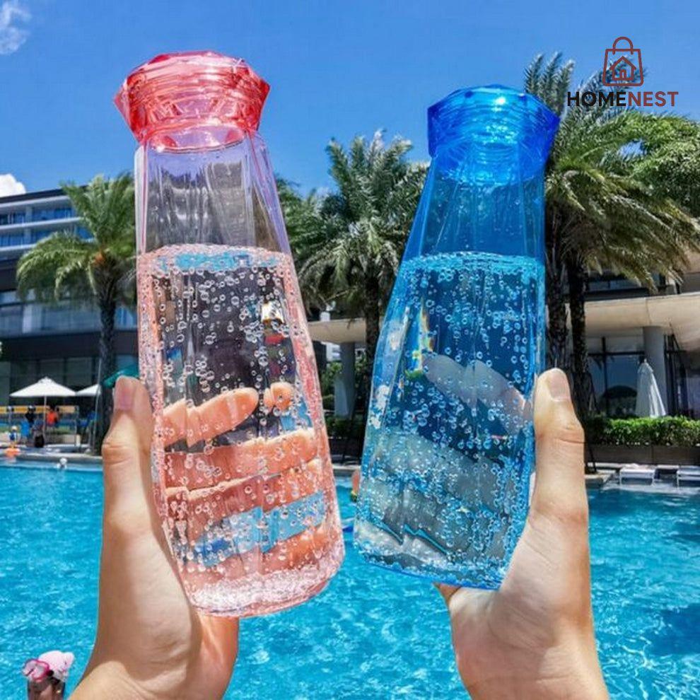 DIAMOND GLASS BOTTLE
