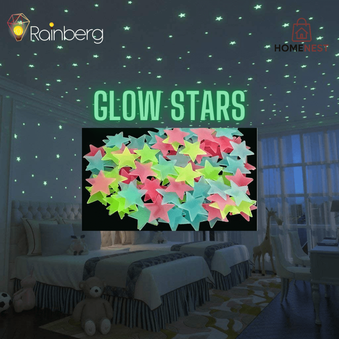 Star Luminious Wall Stickers Glow in the Dark