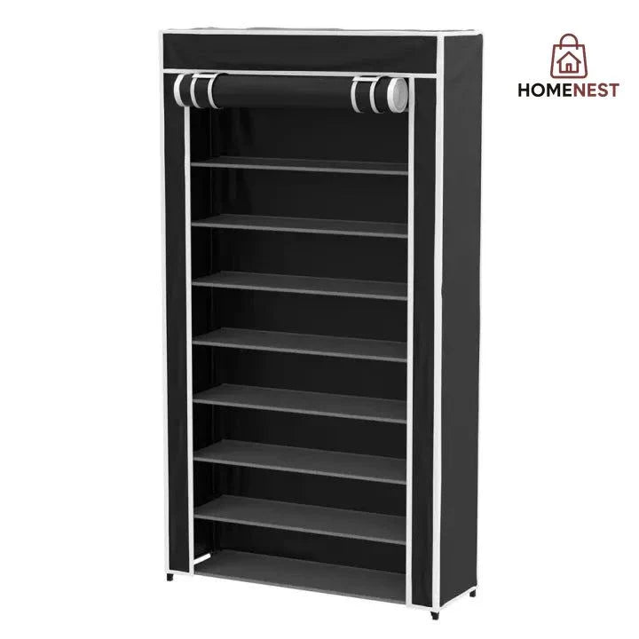 8-layers Multipurpose Shoe Rack with Fabric Cover