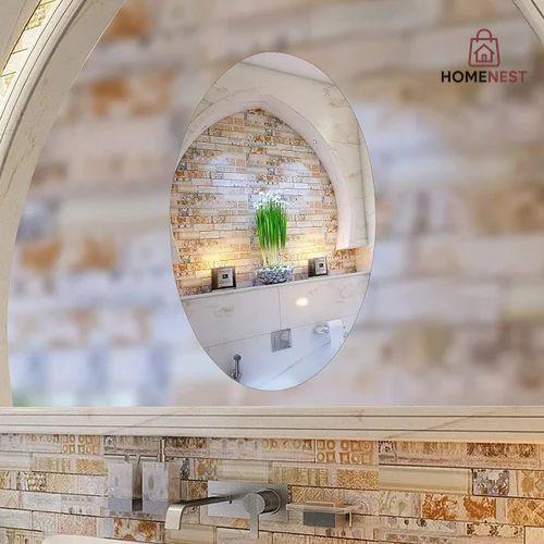 Oval Shape Mirror Wall Sticker