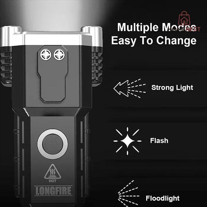 Multifunctional Hammer Torch with cutter and power bank