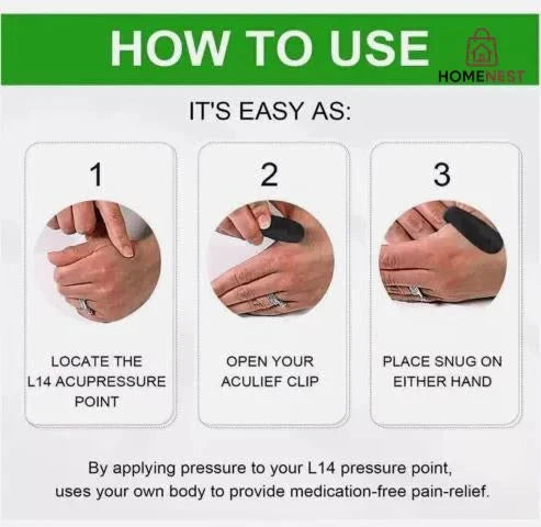 Sugar Control LI4 Acupressure Point Clip