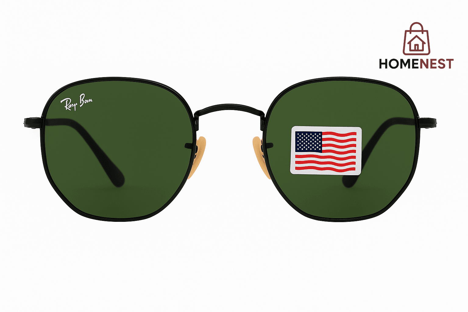 Luxury Green Gradient Aviator Sunglasses