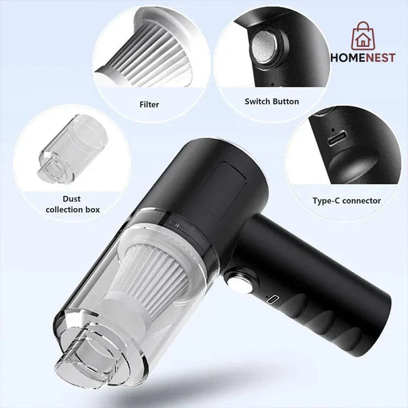 Buy 3-in-1 Portable Vacuum Cleaner | Car, Sofa & Home Use | COD in Pakistan