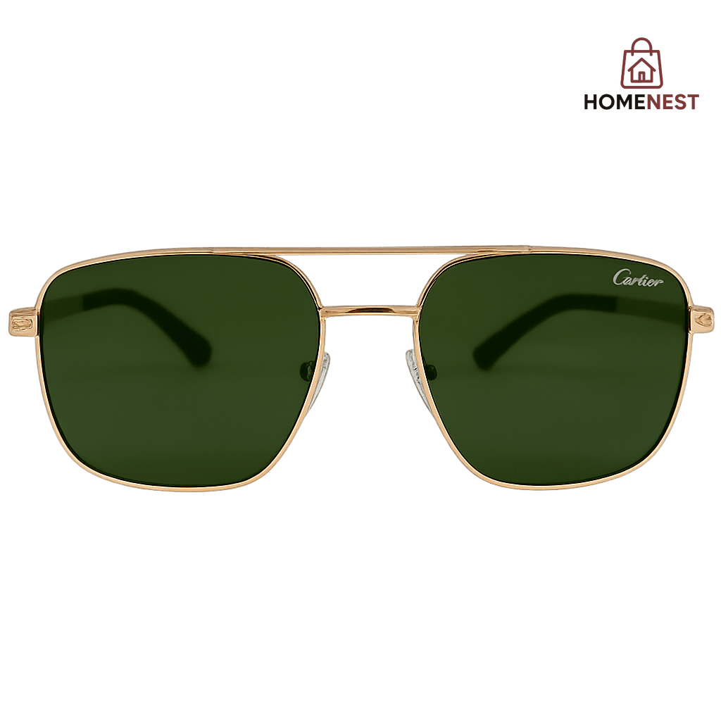 Stylish Gold Aviators Sunglasses