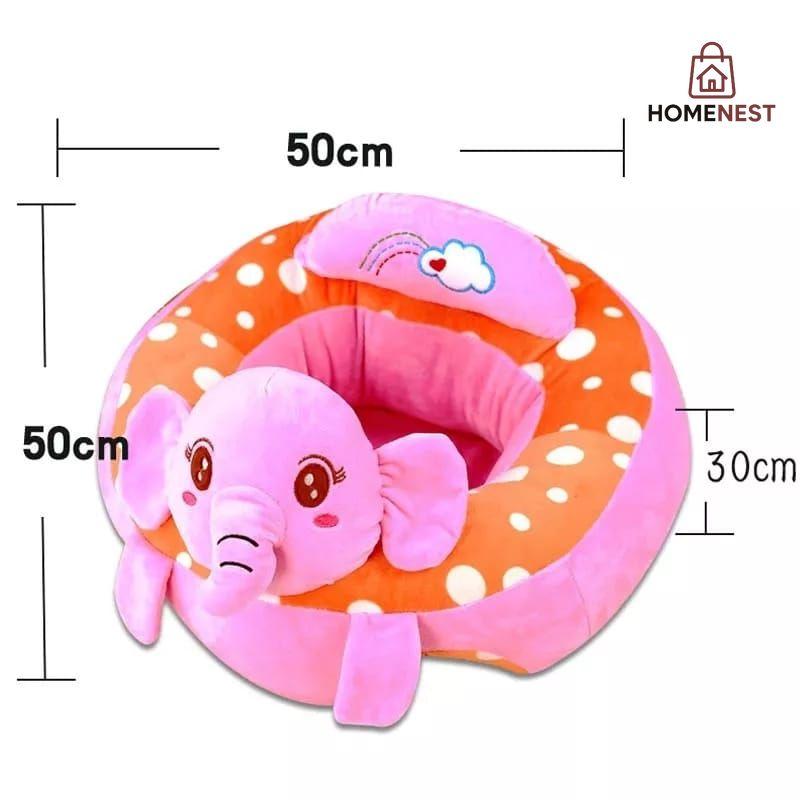 Baby Chair Cartoon Support Seat Plush Soft Baby Sofa Infant Learn to Sit Chair