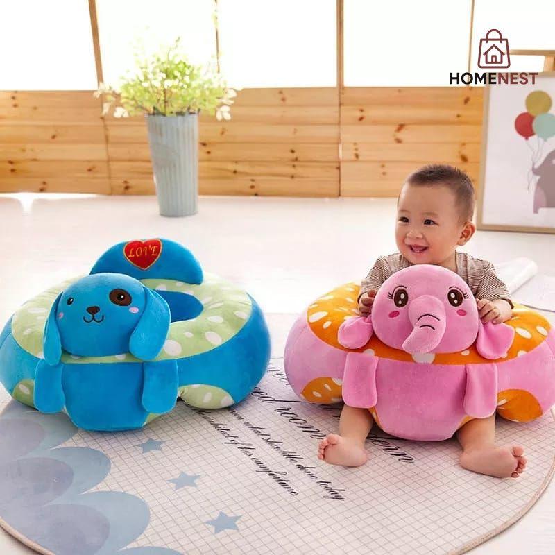 Baby Chair Cartoon Support Seat Plush Soft Baby Sofa Infant Learn to Sit Chair