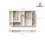 12pcs viva cosmetic Organizer set