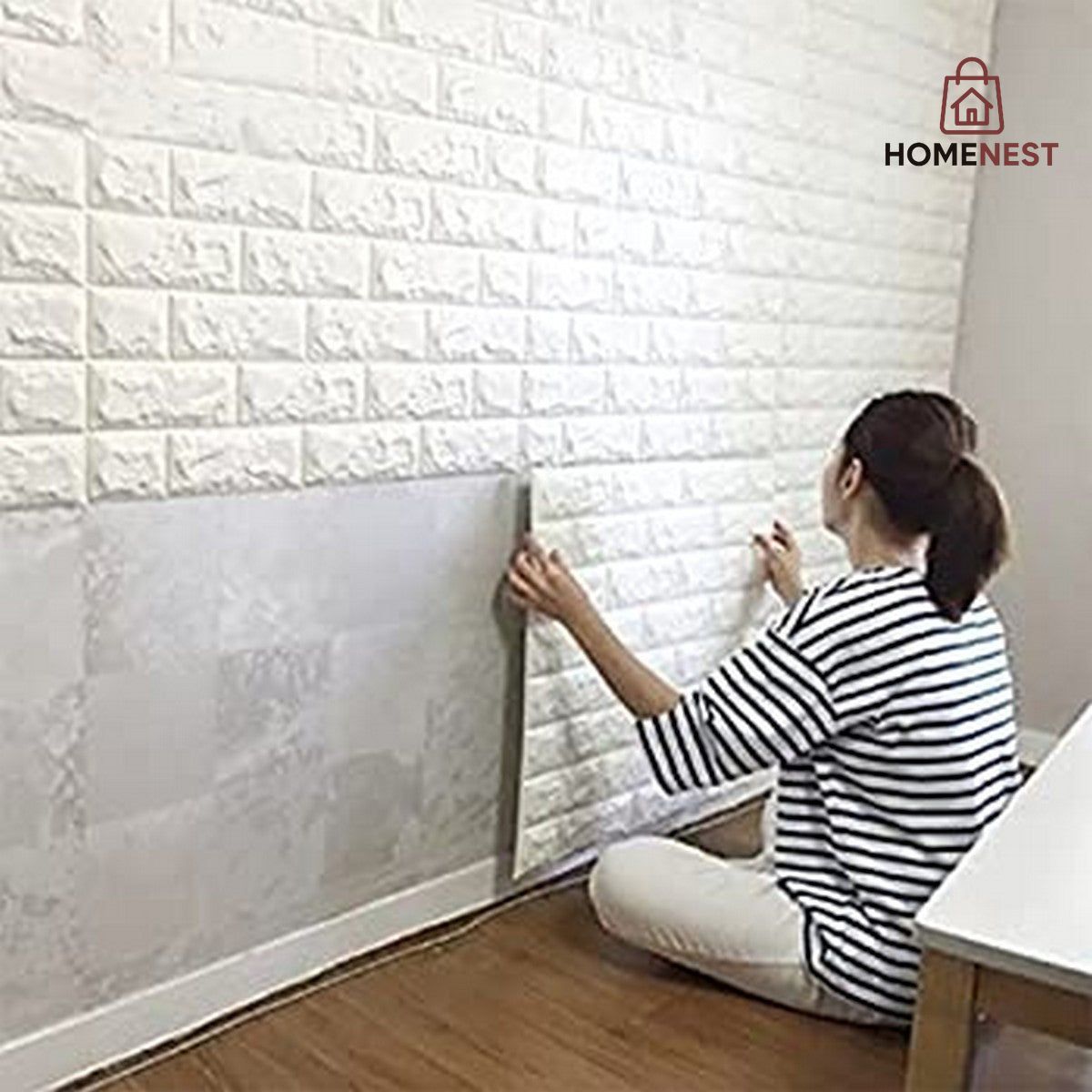 3D WHITE BRICK SHEET