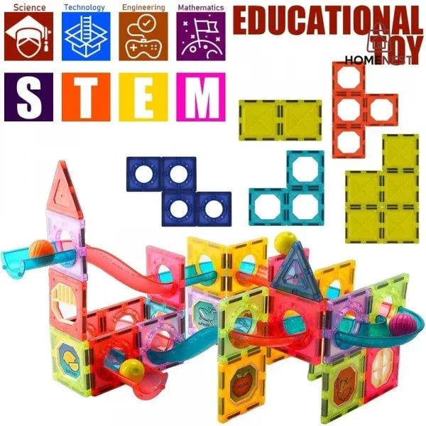 DIY Creative Magnetic Building Blocks – 72 Pieces