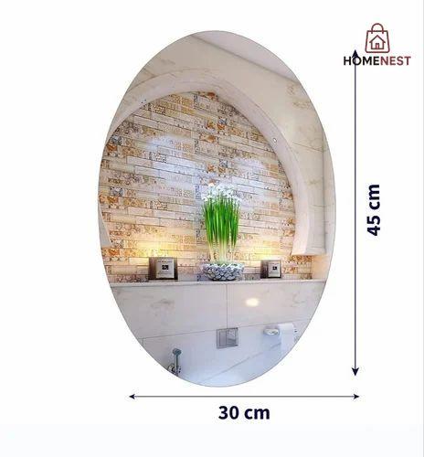Oval Shape Mirror Wall Sticker