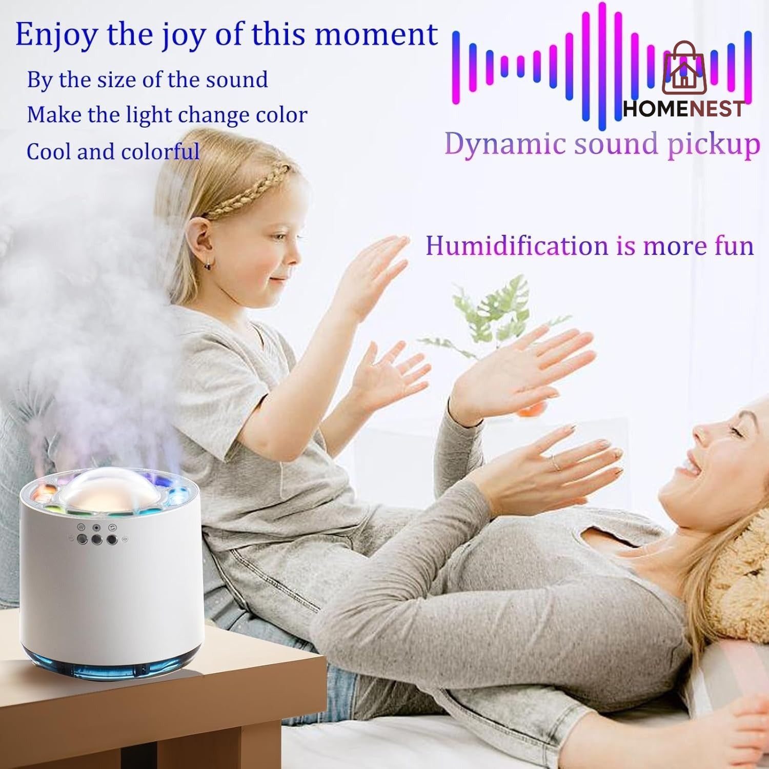 Cool Mist Humidifier With attractive Lights