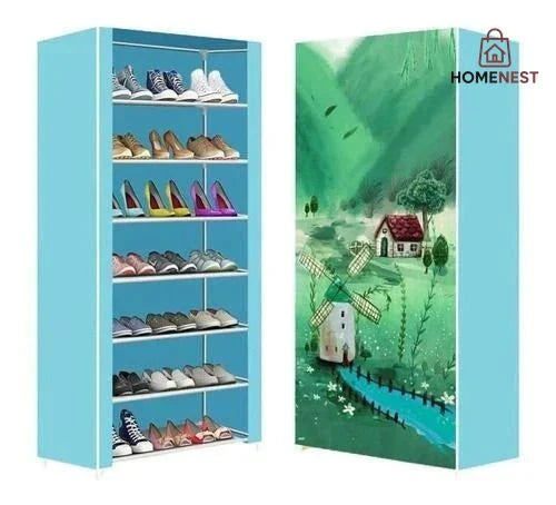8 layer Printed Shoe Rack
