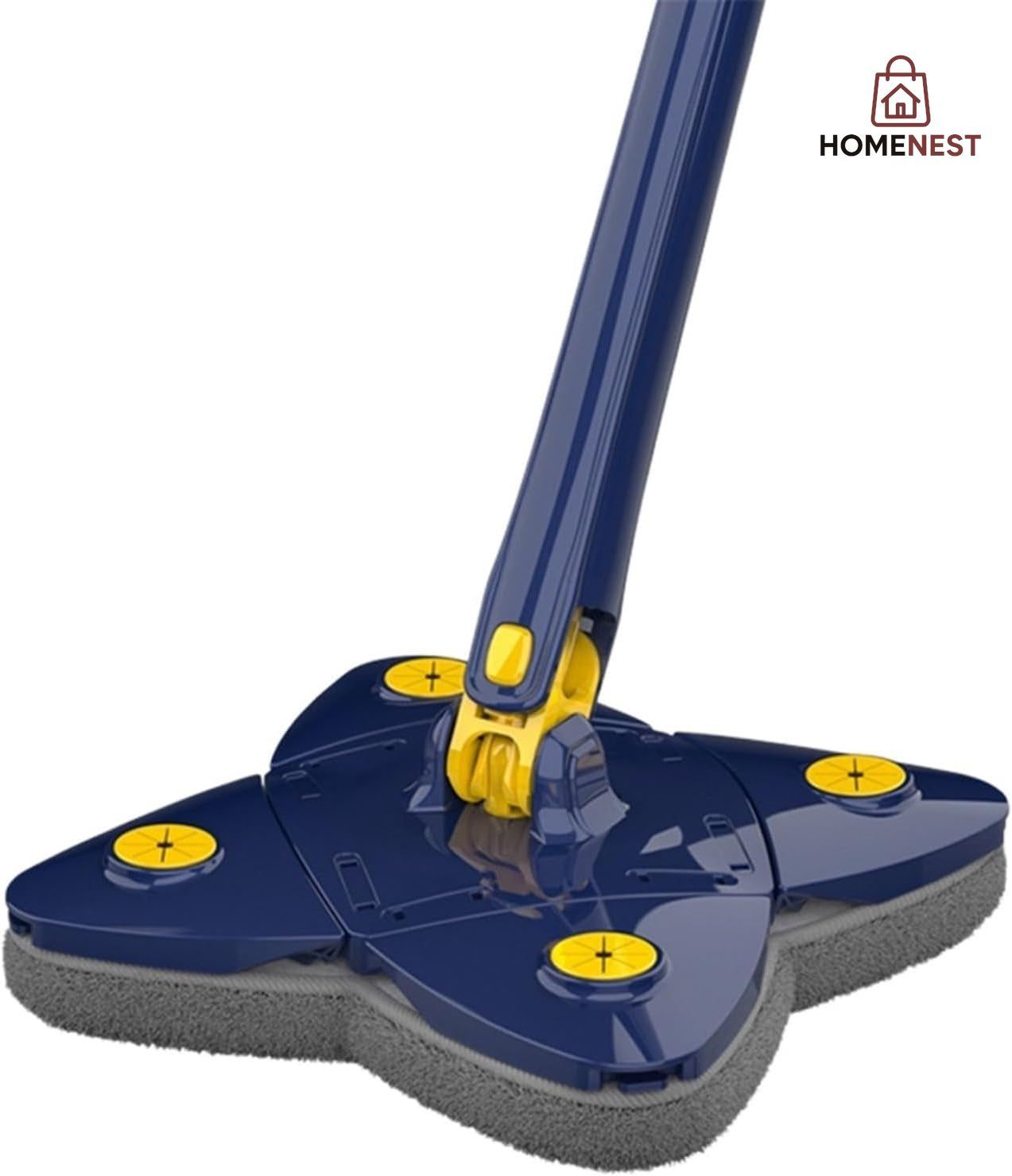 360° Rotatable Cleaning Mop ️ - Automatic Water Pressure Microfiber Telescopic Spin Mop - Flower Shape