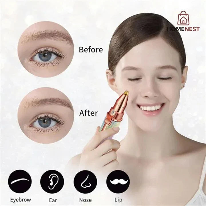 2 in 1 Battery Operated Eyebrow Trimmer