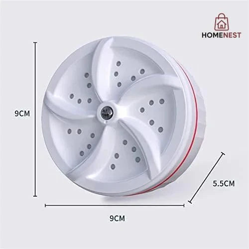 Mini Portable Ultrasonic Turbine Washing Machine Turner USB Powered