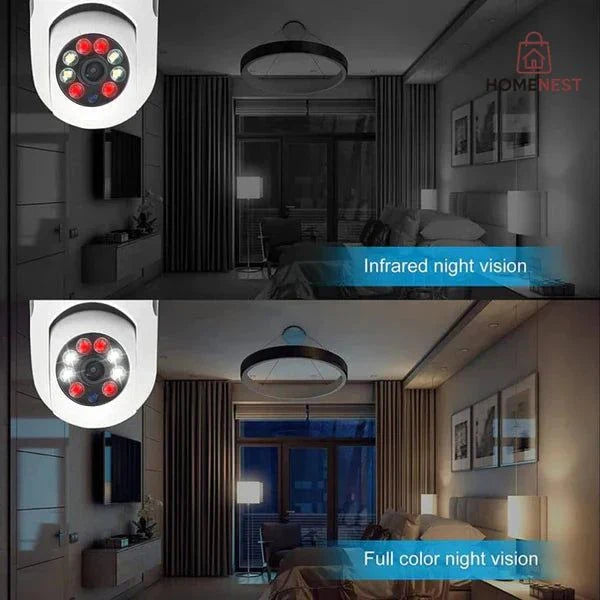 360° Wireless Wifi Panoramic Bulb Camera