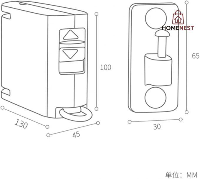 34 Holes Hanging Clothes Retractable Clotheline