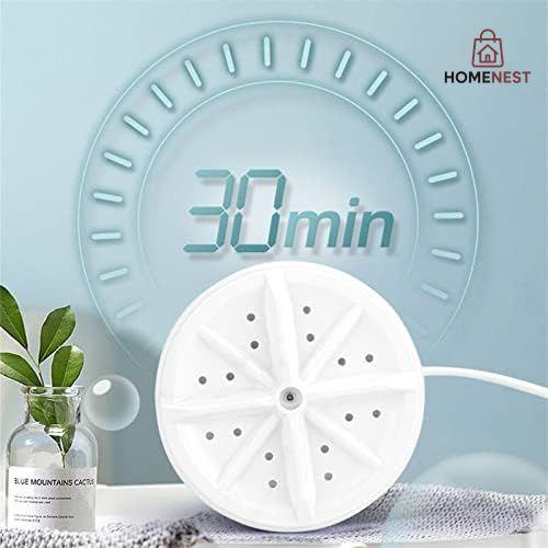 Mini Portable Ultrasonic Turbine Washing Machine Turner USB Powered