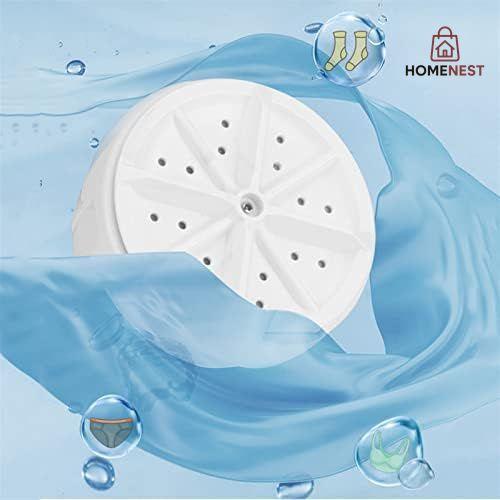 Mini Portable Ultrasonic Turbine Washing Machine Turner USB Powered