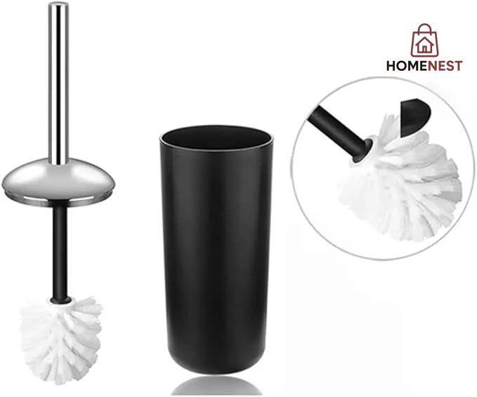 Soap Dispenser Set Plastic Bathroom Accessories Sets Toilet Brush Soap Dish Toothpaste Dispenser Swing Lid Trash Washable for Bath Accessories
