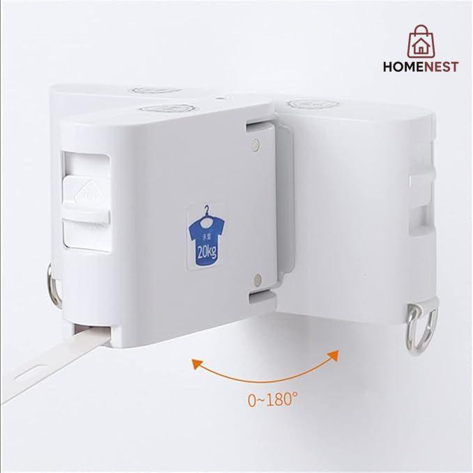 34 Holes Hanging Clothes Retractable Clotheline