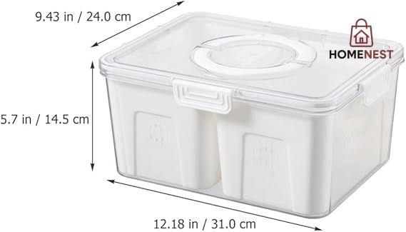 Acrylic 4 Grid Storage Box
