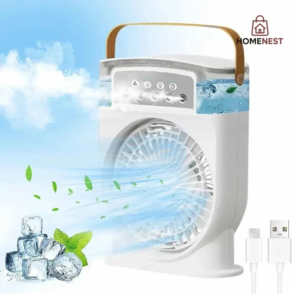 Portable Air Conditioner Humidifier Fan with Timing Function