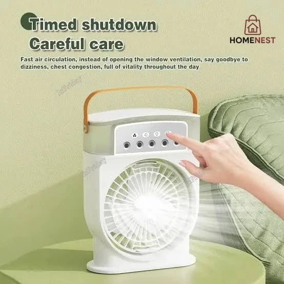 Portable Air Conditioner Humidifier Fan with Timing Function