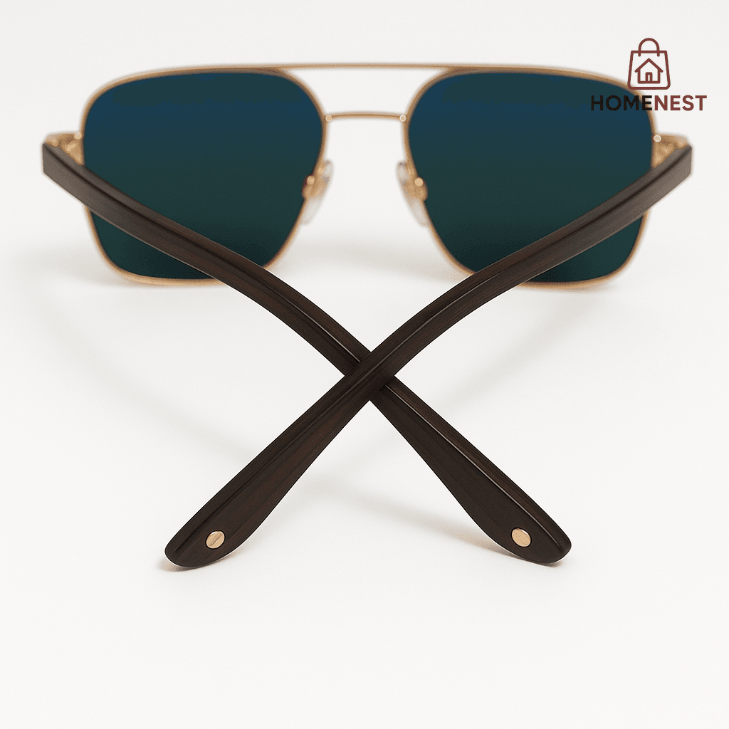 Classic Gold Arm Sunglasses UV Protection