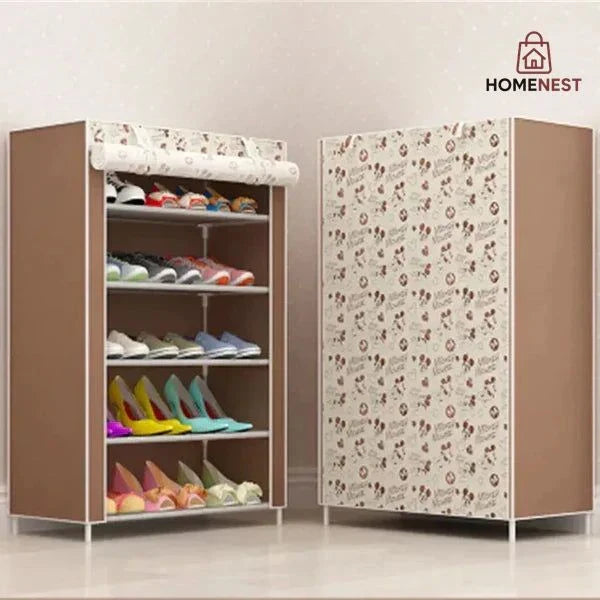 8 layer Printed Shoe Rack
