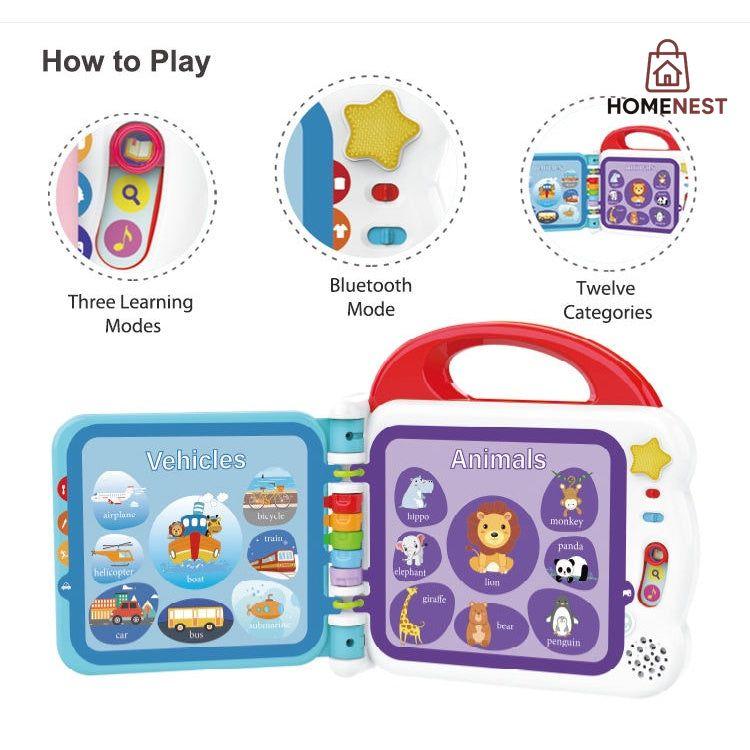 Touch and Learn 108 Words Book with Bluetooth Music and Sound