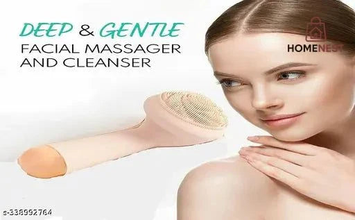 ELECTRIC FACIAL CLEANSER & MASSAGER Rechargeable Brushes For Men & Women