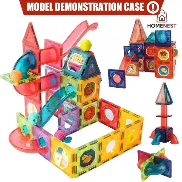 DIY Creative Magnetic Building Blocks – 72 Pieces
