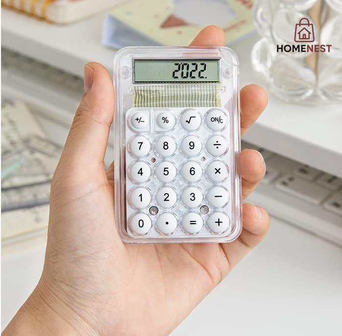 Mini Transparent Pocket Calculator (Pack of 2)