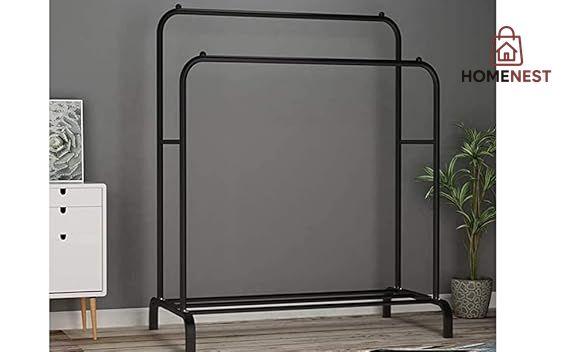 Double Pole Metal Cloth Stand
