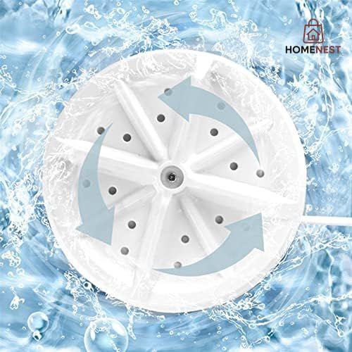 Mini Portable Ultrasonic Turbine Washing Machine Turner USB Powered