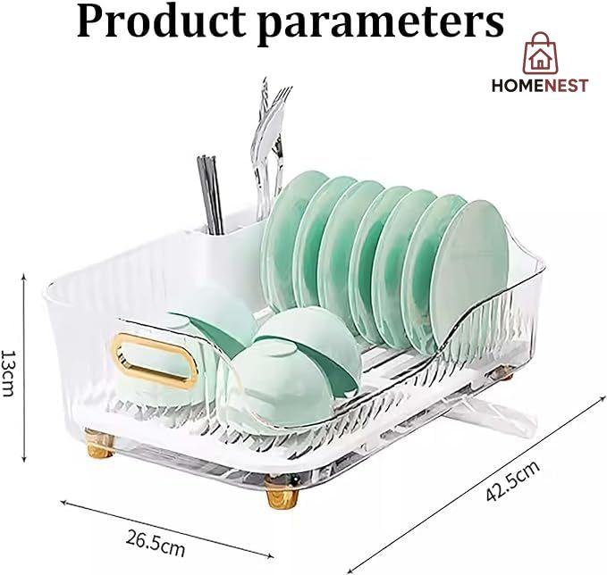 Acrylic Luxury Dish Drain Rack