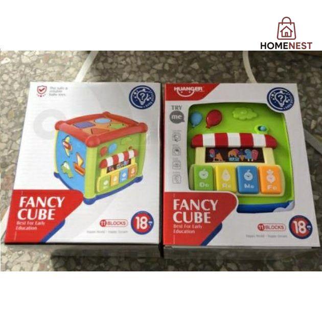6 in 1 Musical Educational and Multiple Learning Activity Sorting Fancy Cube With Piano