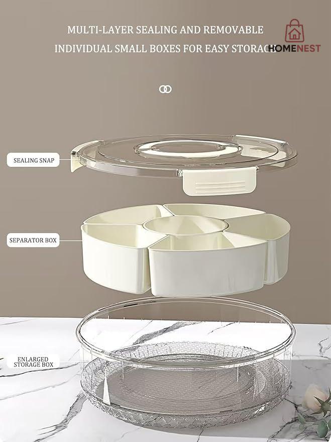 6Grid Rotating Storage Box