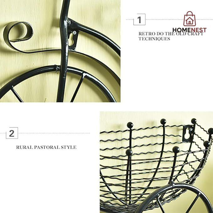 Bicycle Design Wall Basket
