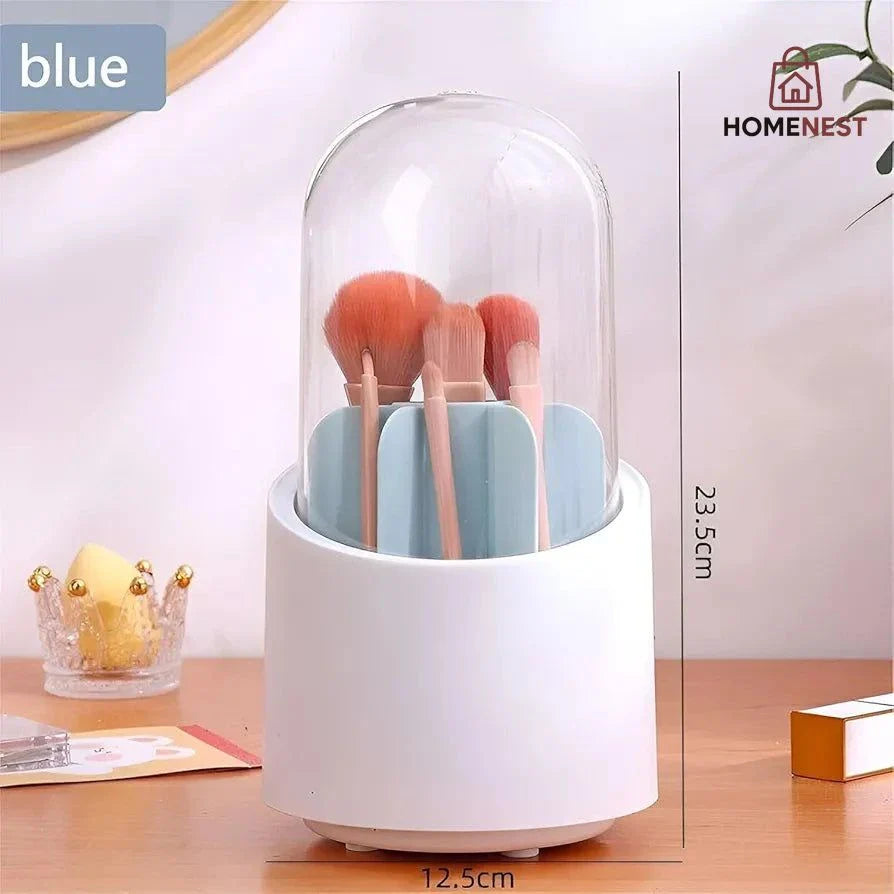 360 degree rotating makeup brush holder