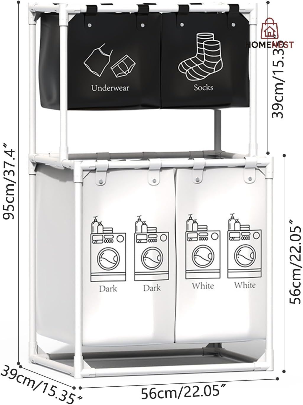 Folding Dirty Clothes Basket