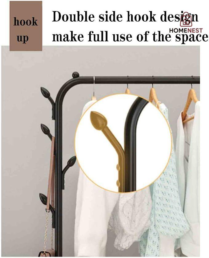 Metal Multi Purpose Clothes Hanger Rack  & Garments Rack  Load Bearning 50kg