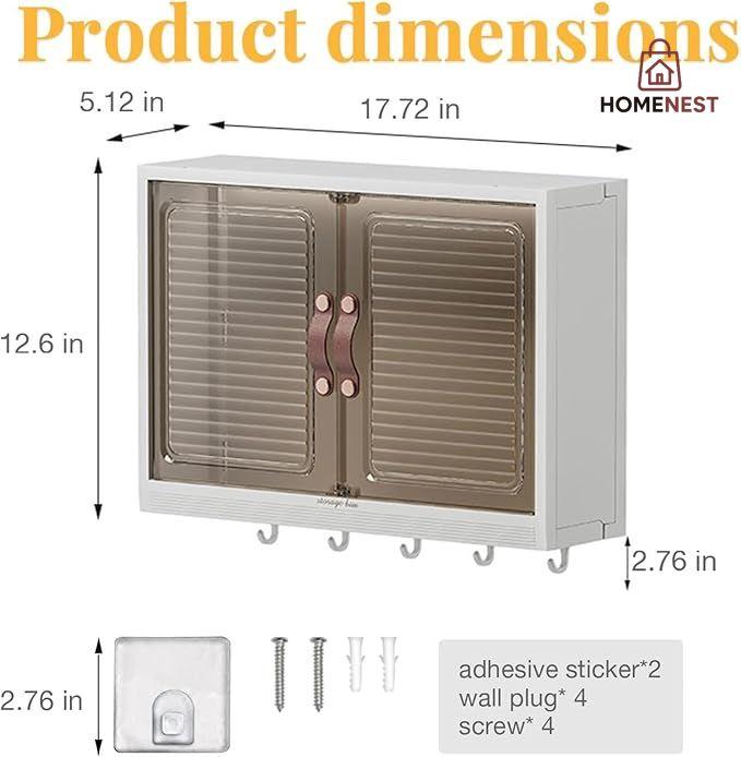 Wall Mounted Cabinet Storage Rack