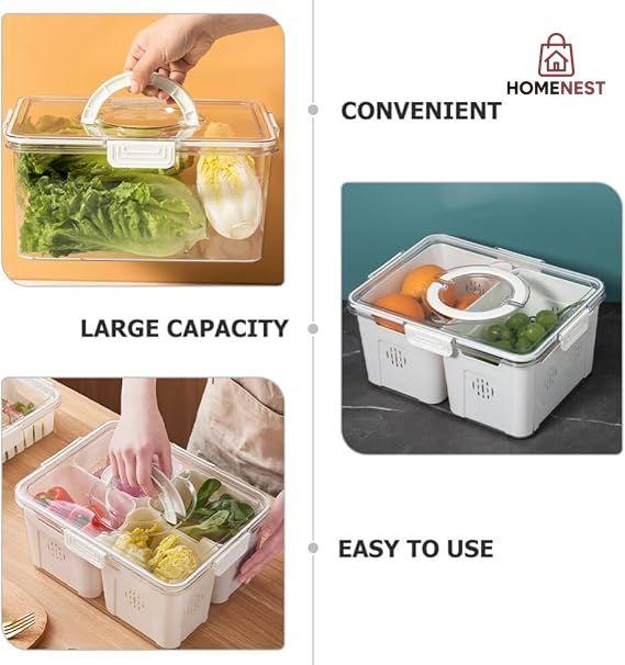 Acrylic 4 Grid Storage Box