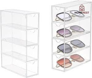 4Layer Acrylic Sunglasses Storage Box