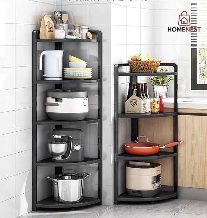 Foldable Corner Shelf with Tripod Base