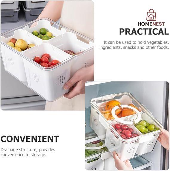 Acrylic 4 Grid Storage Box